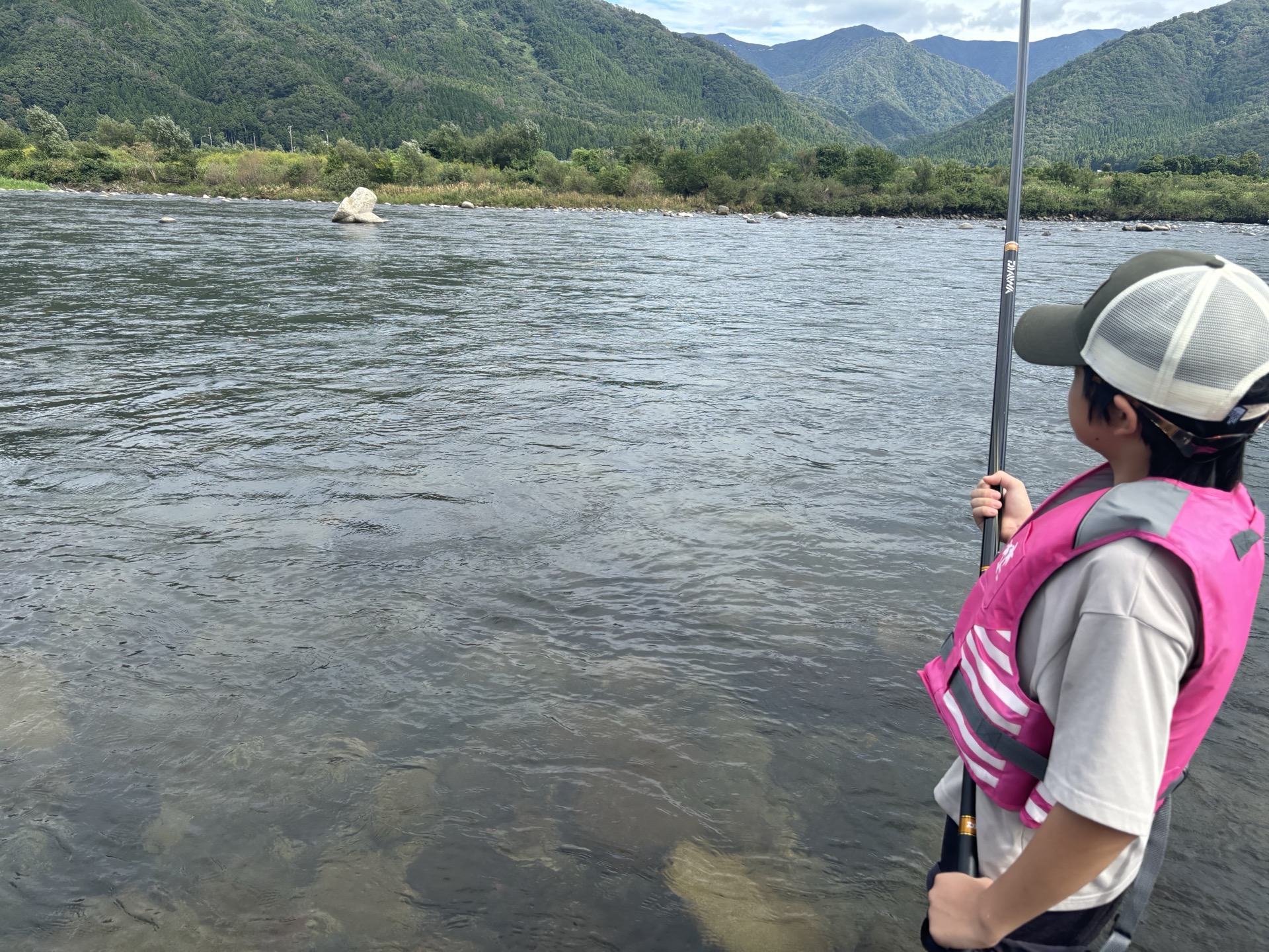 鮎釣り